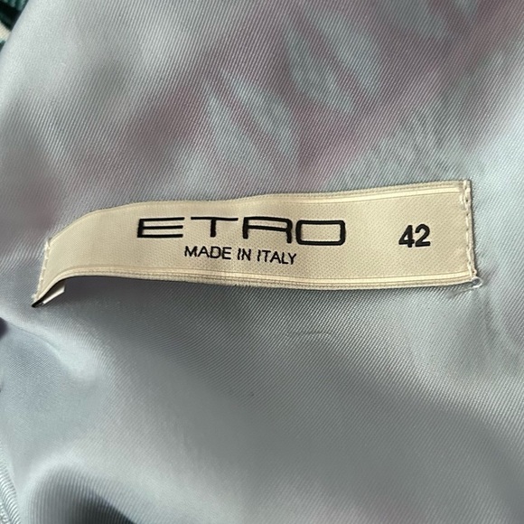 Etro Floral Paisley Print Sleeveless Midi Dress Sz 6 - Picture 9 of 10